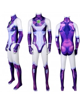 Teen Titans Starfire RPG Clothing Superhero Zentai Catsuit Halloween Clothing Spandex Lycra Zentai Bodysuit Jumpsuit Women