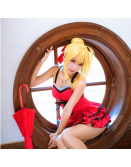 Fate Grand Order Nero Red Swimming dress Animation RPG Clothings