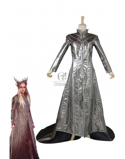 The Hobbit Genie King Dark Grey Long Coat RPG Clothing